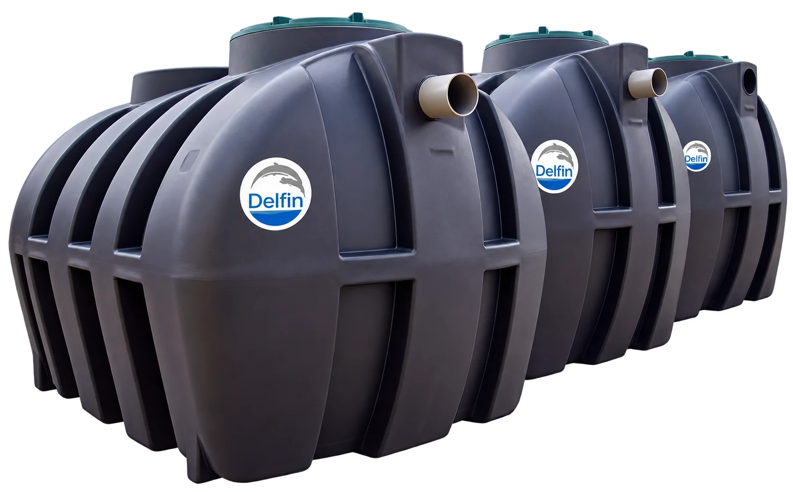 DELFIN MAX serijos požeminės nuotekų kaupimo talpos – 3000, 5000 ir 8000 l